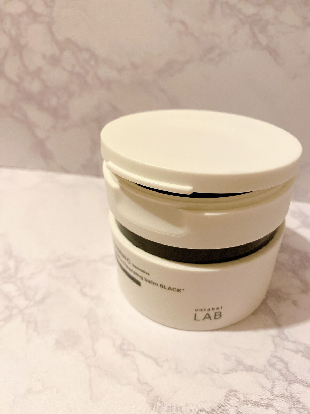 ラボ V クレンジングバーム ブラック/unlabel/クレンジングバームを使ったクチコミ(2枚目)