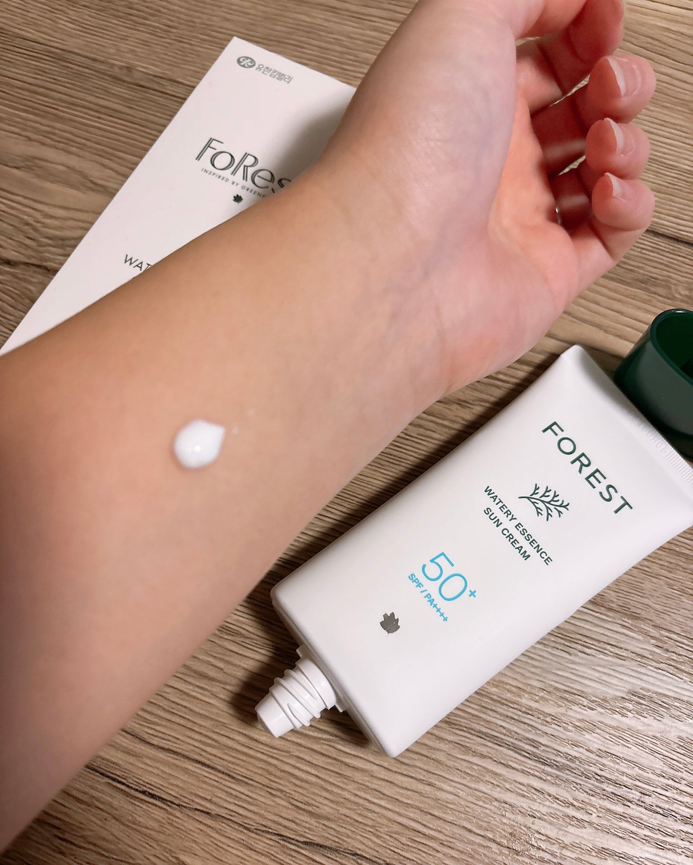 フォレスト エッセンスサンクリーム/FoRest by Greenfinger/日焼け止めローションを使ったクチコミ(2枚目)