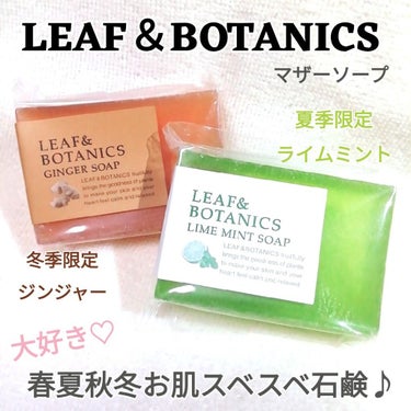 マザーソープ ライムミント/LEAF＆BOTANICS /洗顔石鹸を使ったクチコミ（1枚目）