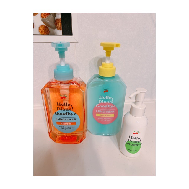 ハローダイアン グッバイ ダメージリペア シャンプー/トリートメント/ダイアン/市販シャンプーを使ったクチコミ（1枚目）