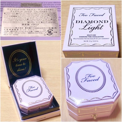 ダイヤモンドライト マルチユース ハイライター/Too Faced/パウダーハイライトを使ったクチコミ(3枚目)