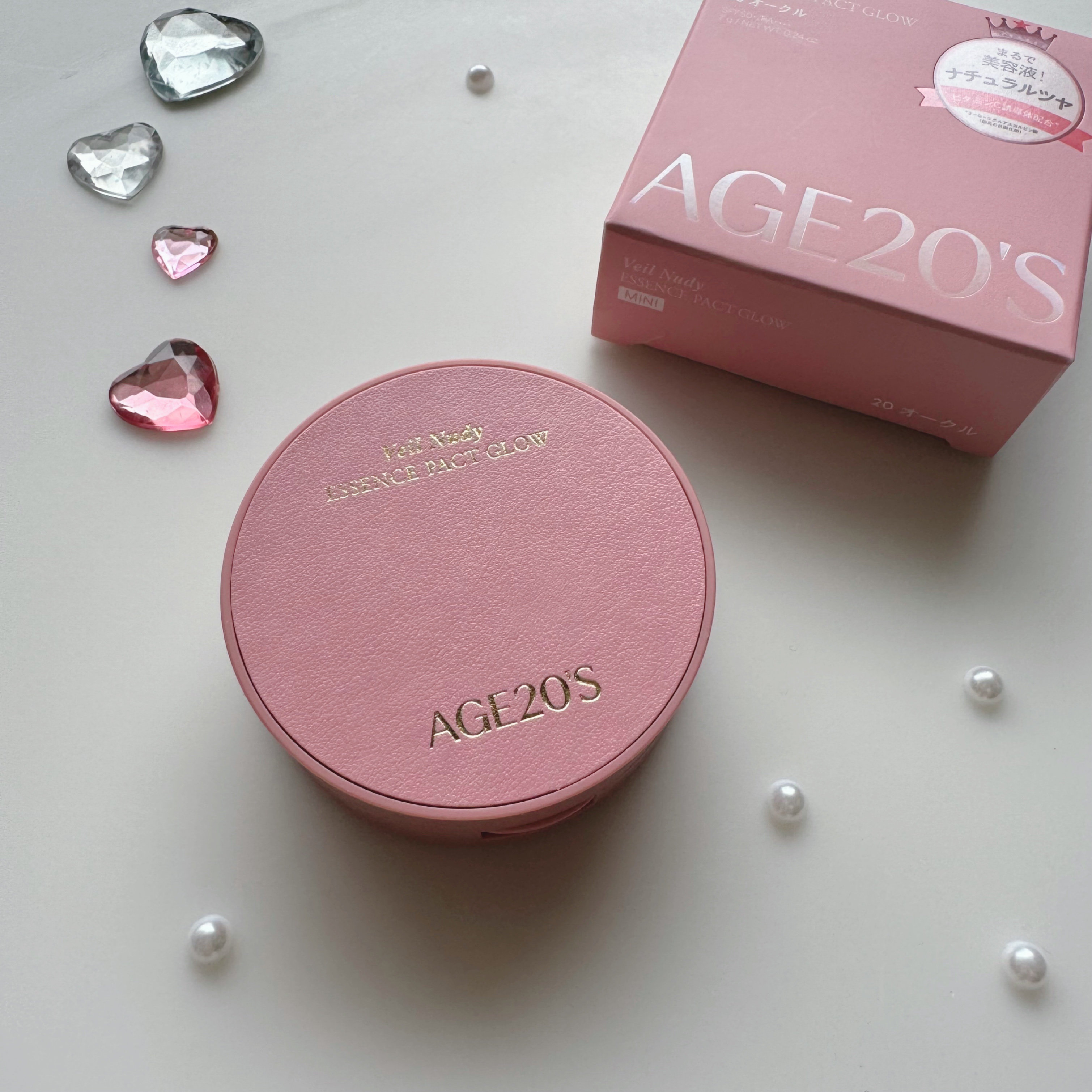 ヴェールヌーディ エッセンスパクトグロウ 20 オークル（ミニ）/AGE20’s/クリーム・エマルジョンファンデーションを使ったクチコミ（1枚目）