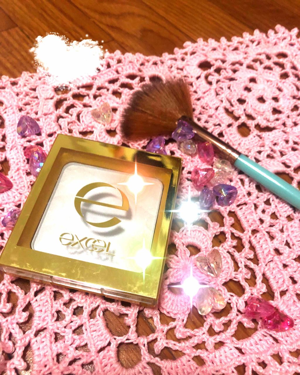 シャイニーパウダー N/excel/プレストパウダーを使ったクチコミ（1枚目）