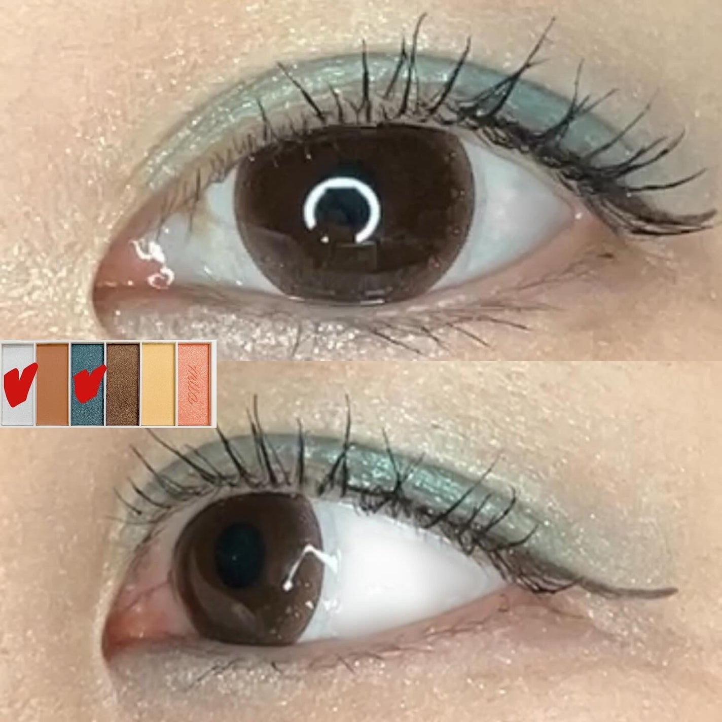 miia 6色アイシャドウ/DAISO/アイシャドウパレットを使ったクチコミ(7枚目)