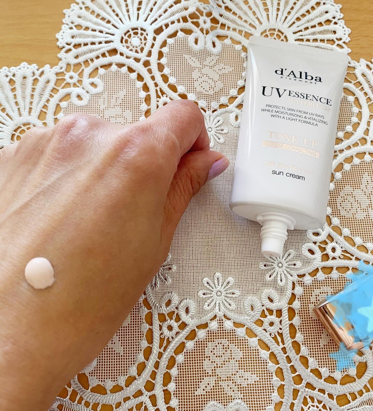 ウォータフルトーンアップサンクリーム/ダルバ/日焼け止めクリームを使ったクチコミ(2枚目)