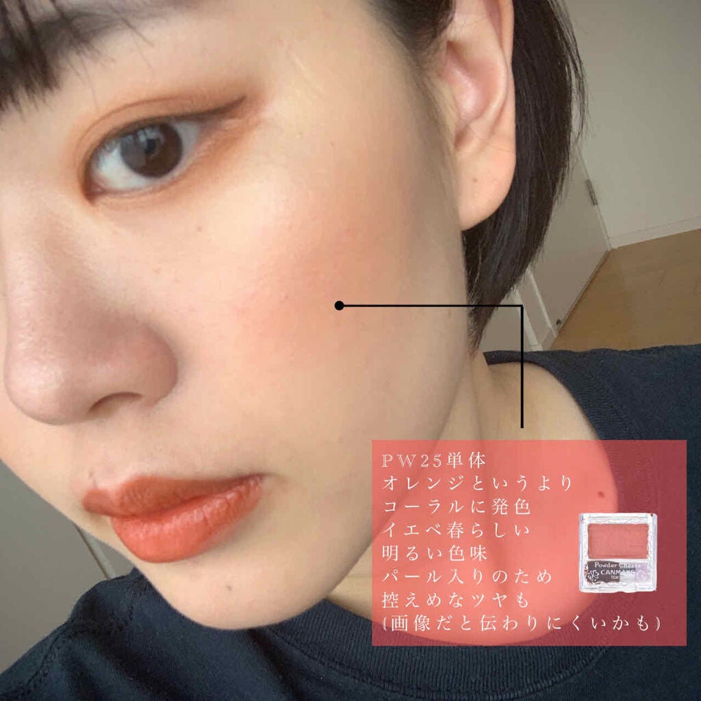 【旧品】パウダーチークス/キャンメイク/パウダーチークを使ったクチコミ(3枚目)