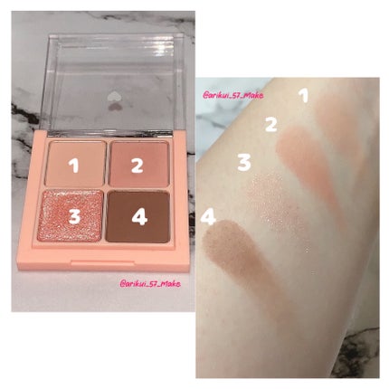 ベターザンアイズ/rom&nd/アイシャドウパレットを使ったクチコミ(3枚目)