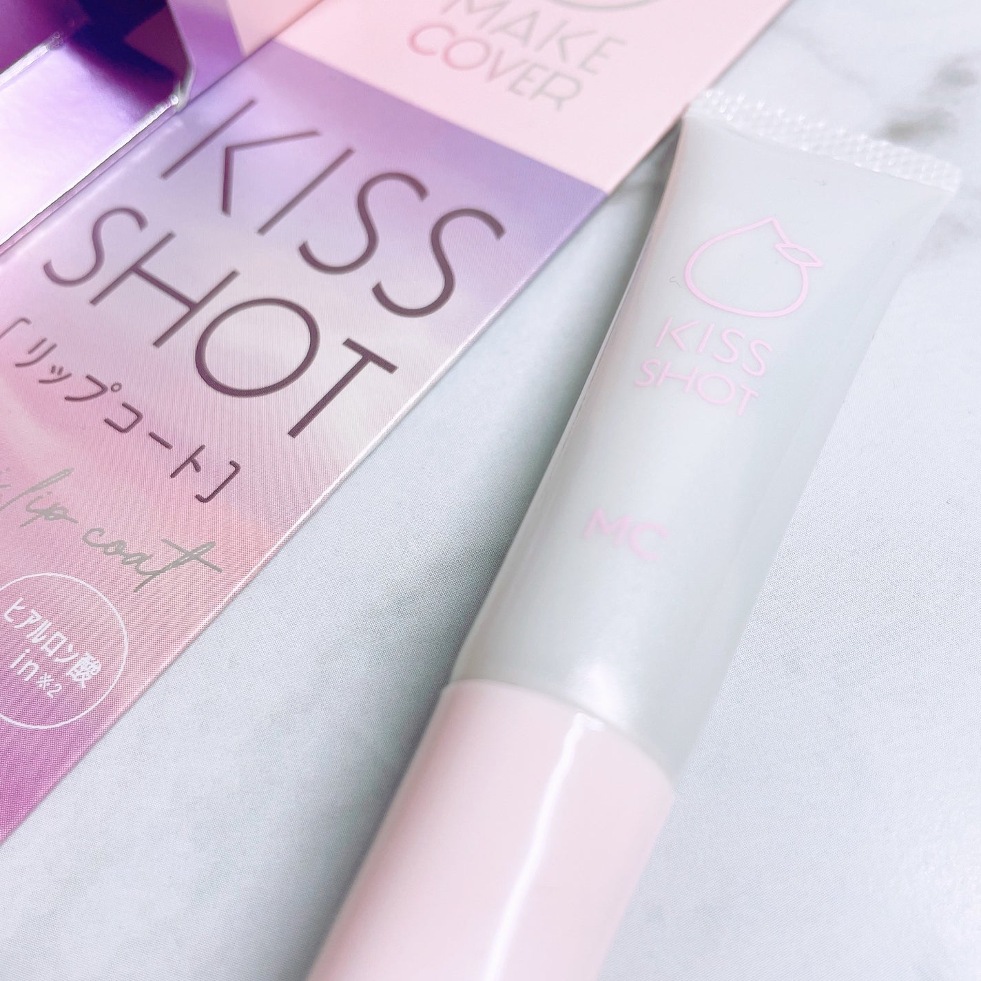 KISS SHOT /MAKE COVER/リップオイルを使ったクチコミ(2枚目)