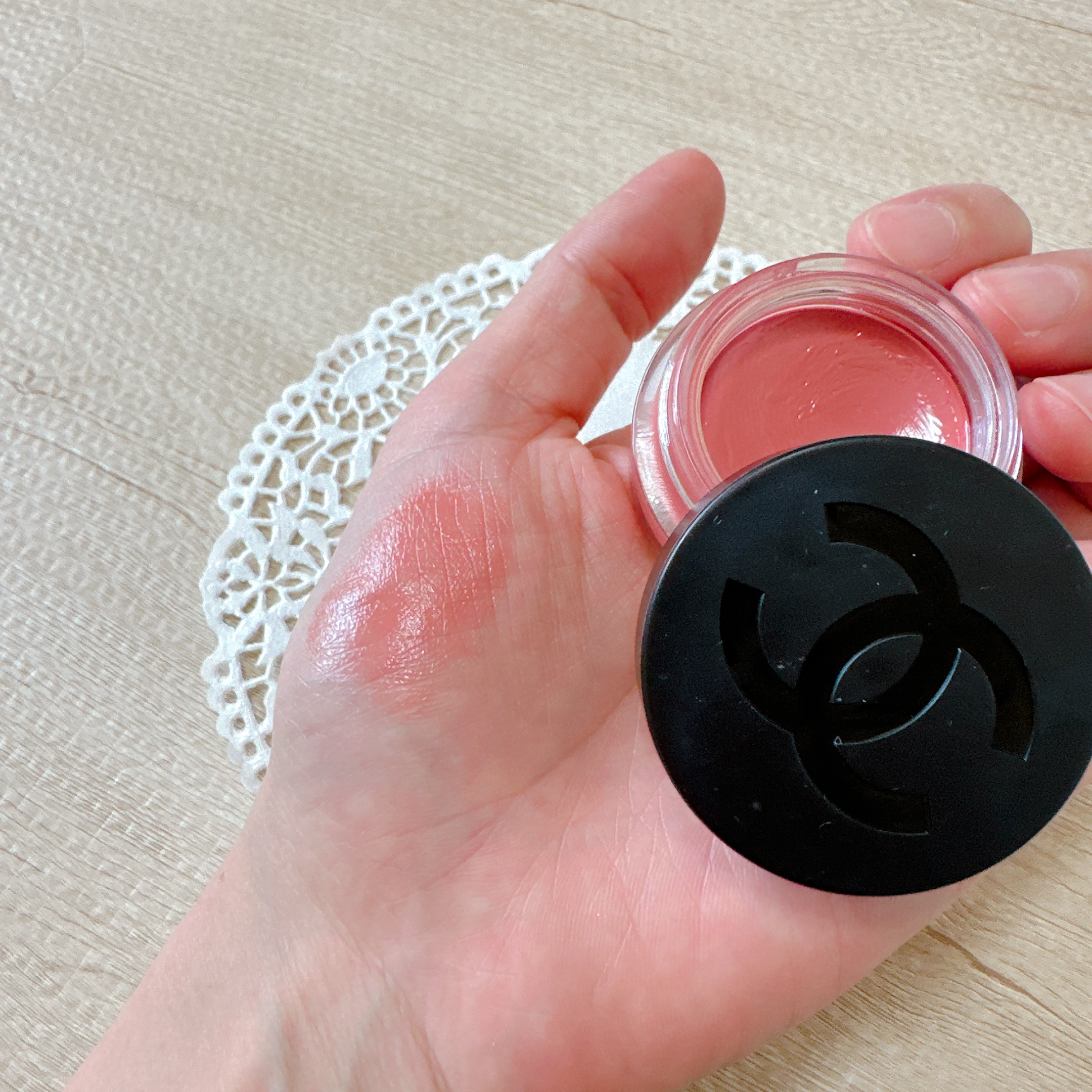  リップ＆チーク ボーム N°1 ドゥ シャネル 2 ヘルシー ピンク/CHANEL/口紅を使ったクチコミ（3枚目）