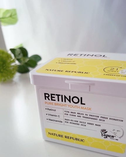 キューブマスク レチノール/ネイチャーリパブリック/シートマスク・パックを使ったクチコミ(2枚目)