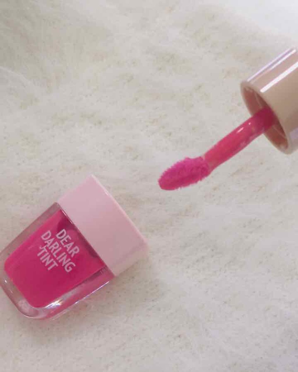 ディアダーリン ウォータージェルティント (アイスティント)/ETUDE/口紅を使ったクチコミ(2枚目)