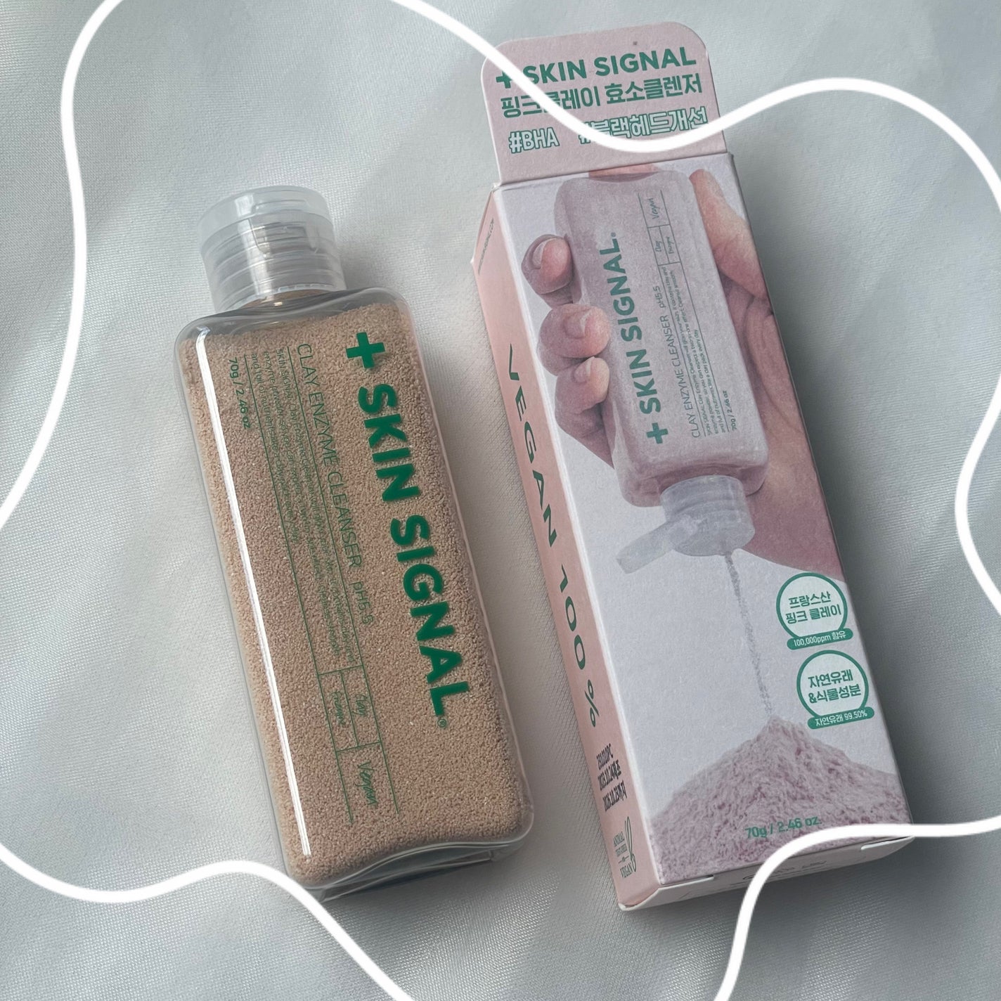 ピンククレイ酵素クレンザー/SKIN SIGNAL/洗顔パウダーを使ったクチコミ(3枚目)