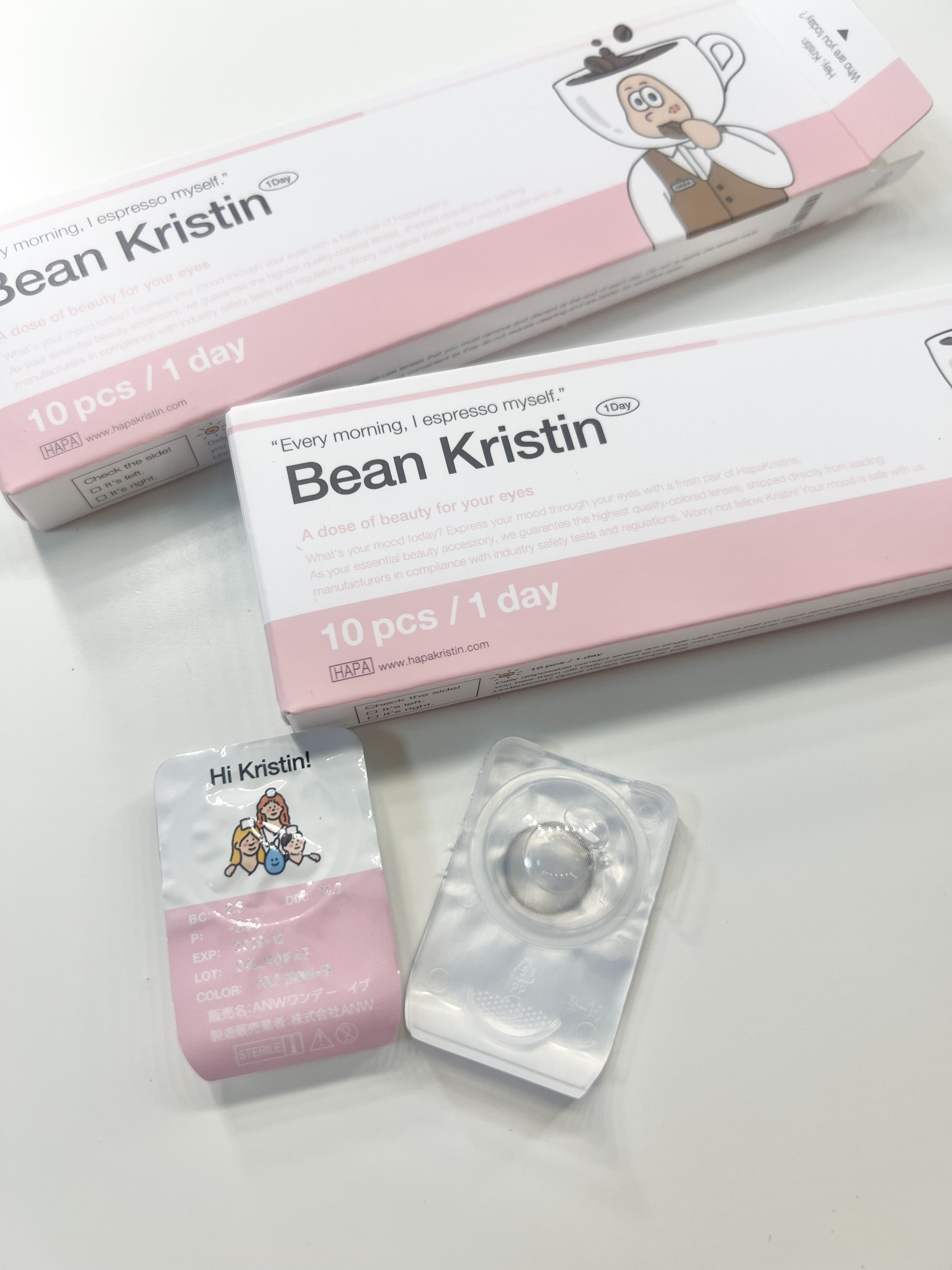 Bean Kristin 1month/Hapa kristin/１ヶ月（１MONTH）カラコンを使ったクチコミ（3枚目）