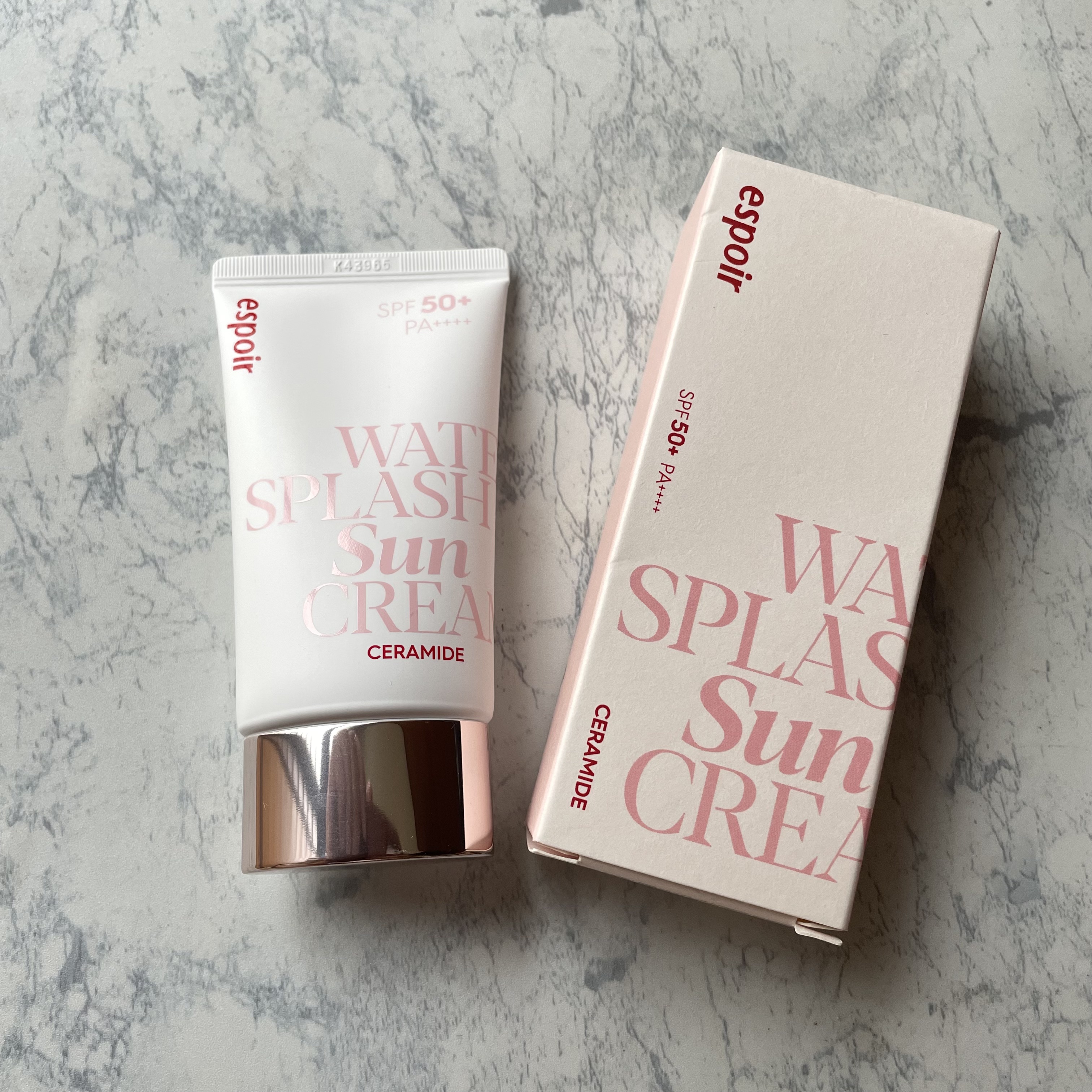 ウォータースプラッシュサンクリーム セラミド/espoir/日焼け止めクリームを使ったクチコミ（2枚目）