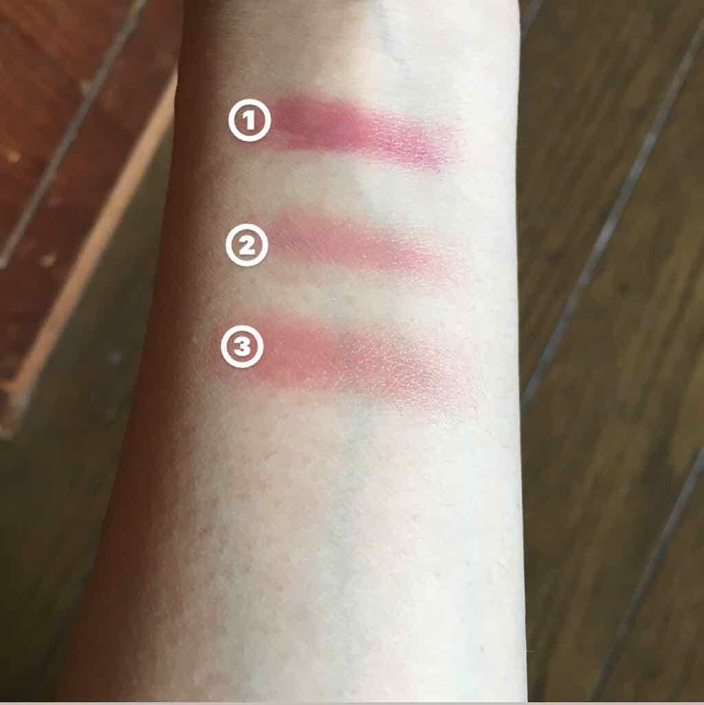 フレッシュフルーツ リップ＆チーク トリオ 5 フルーツミックス/SKINFOOD/ジェル・クリームチークを使ったクチコミ（2枚目）