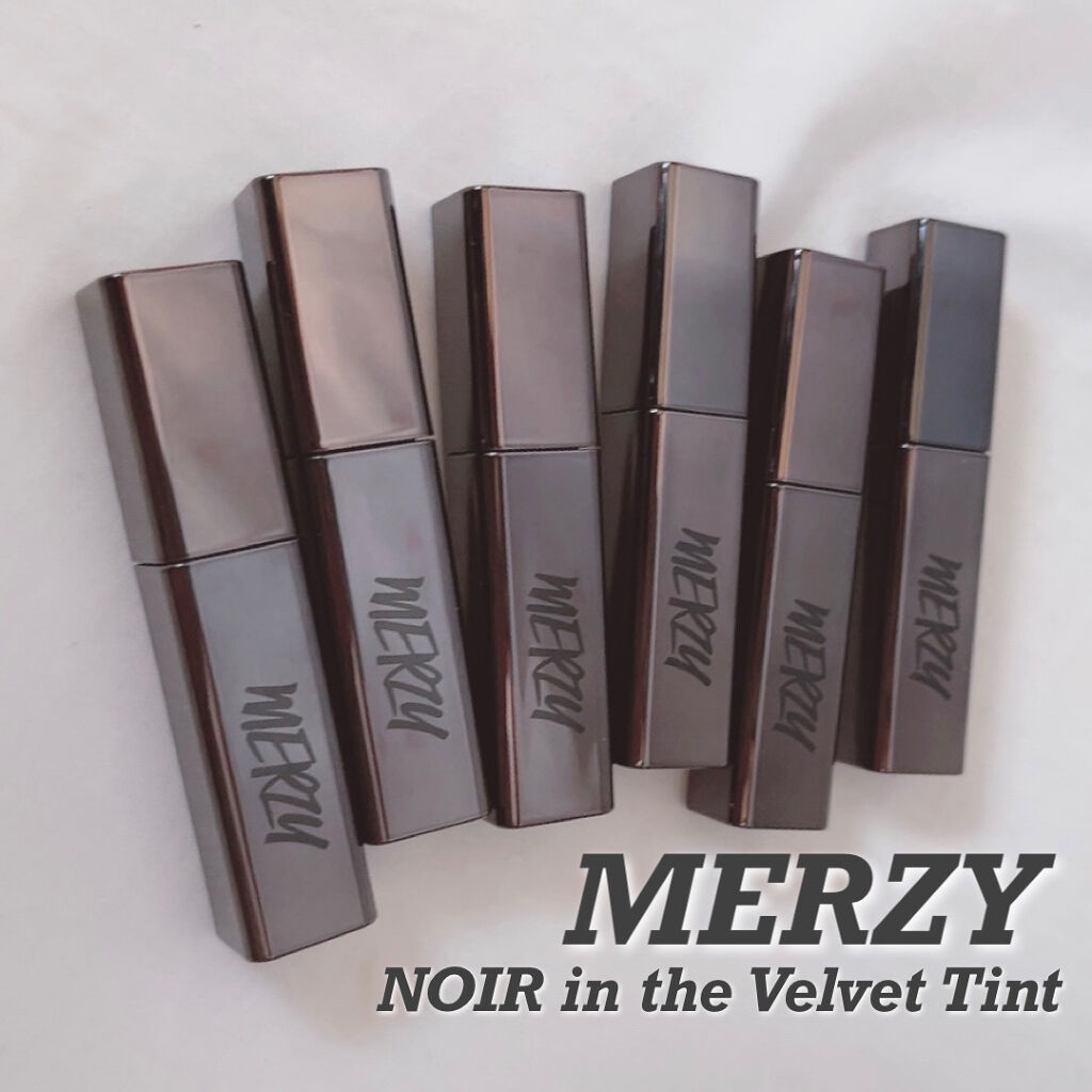 ノワール イン ザ ベルベットティント/MERZY/リップティントを使ったクチコミ（2枚目）