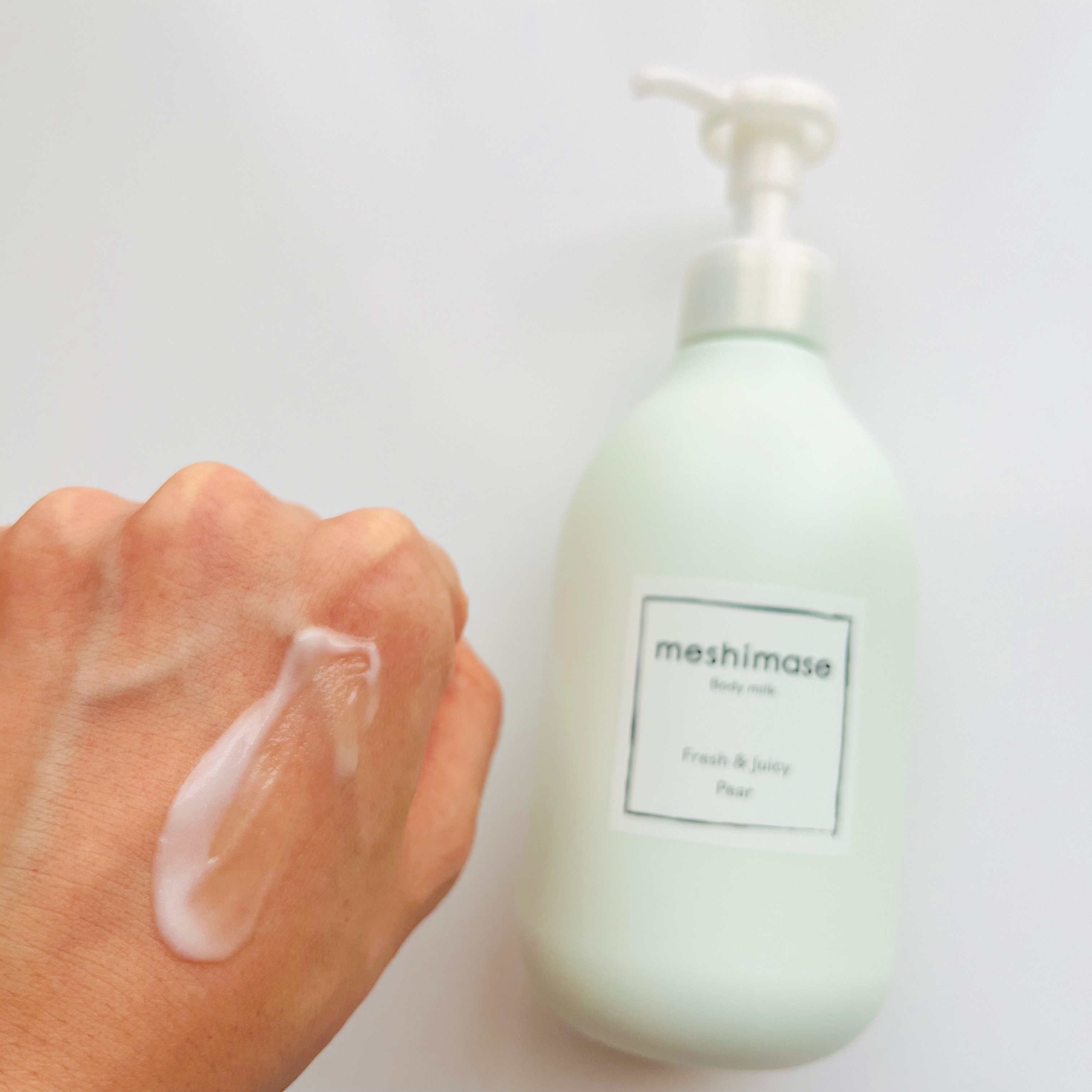 meshimase ボディミルク ペアー/meshimase/ボディミルクを使ったクチコミ（3枚目）
