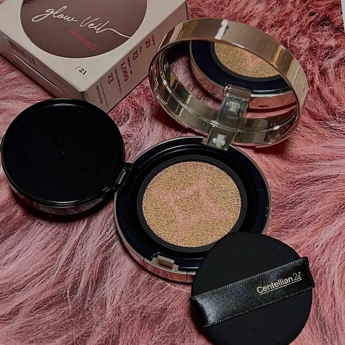 マデカグロウベールカバークッション/センテリアン24/クッションファンデーションを使ったクチコミ(3枚目)