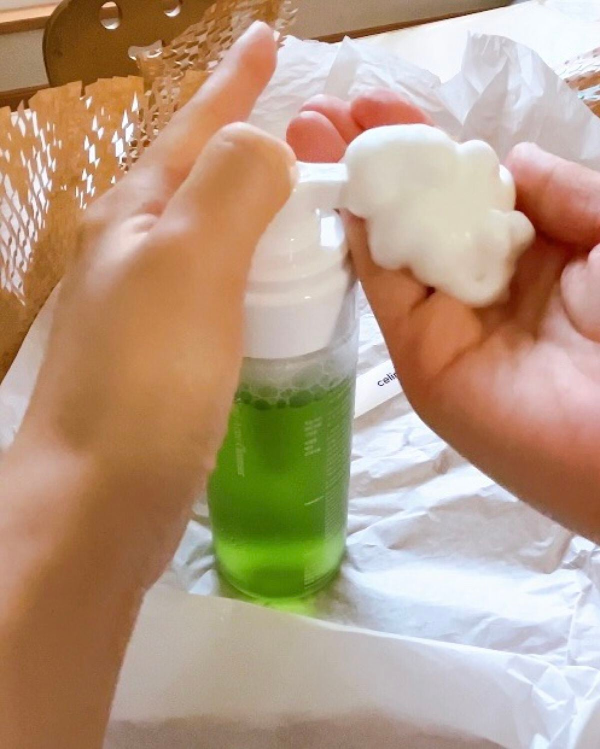 ザリアルノニアクネバブルクレンザー/celimax/泡洗顔を使ったクチコミ(2枚目)