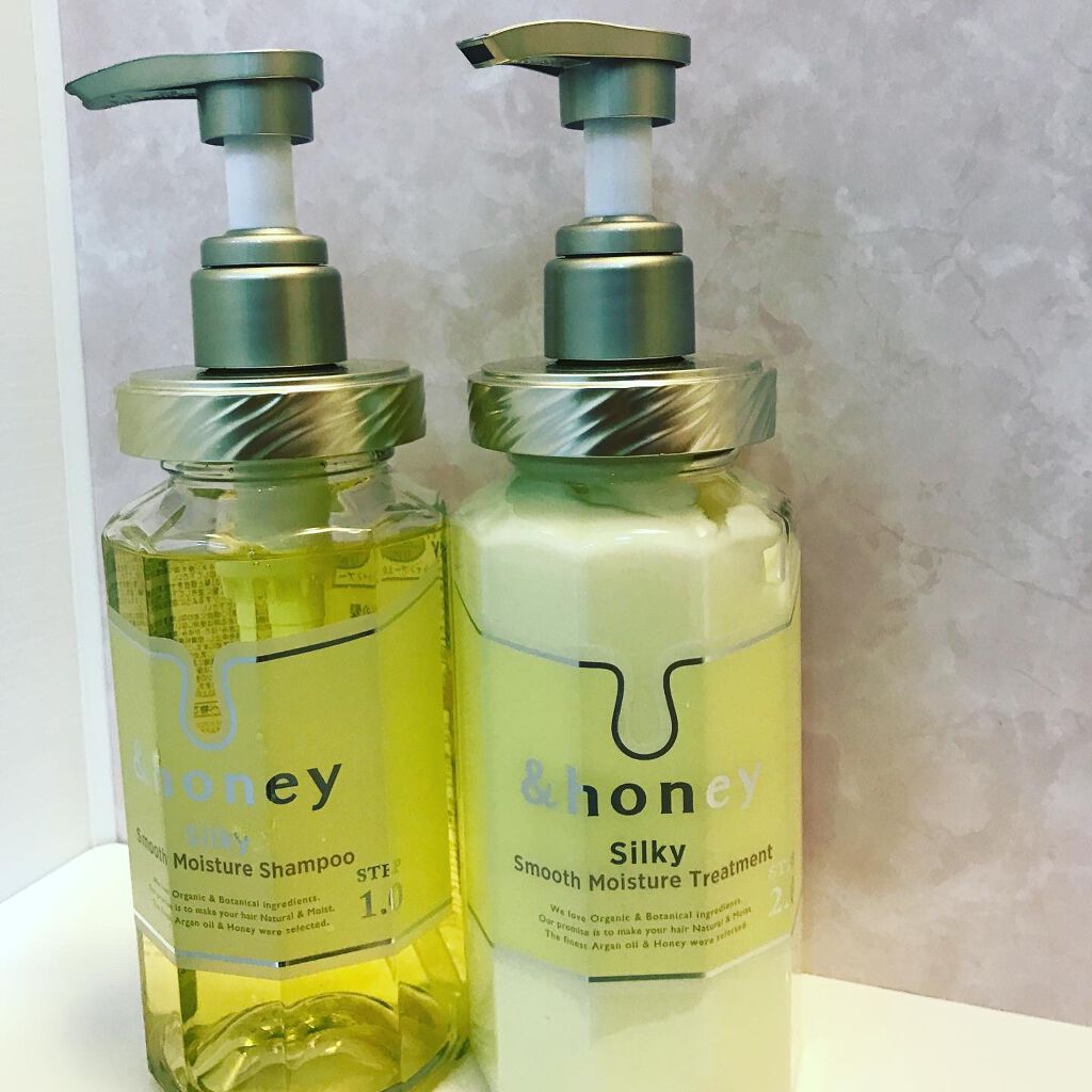 シルキー　スムースモイスチャー　シャンプー　1.0/ヘアトリートメント　2.0/&honey/市販シャンプーを使ったクチコミ（1枚目）