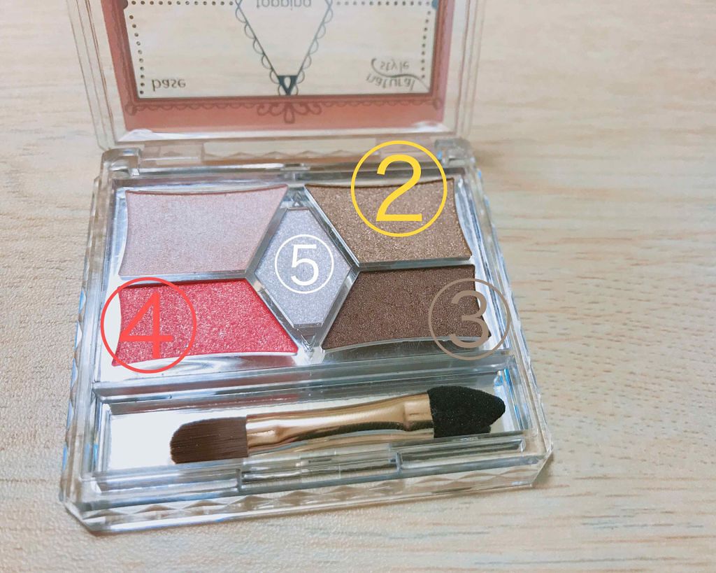 ジューシーピュアアイズ/キャンメイク/アイシャドウパレットを使ったクチコミ（3枚目）