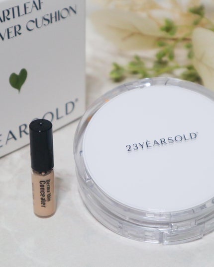 ハートリーフシーンカバークッション/23years old/クッションファンデーションを使ったクチコミ(2枚目)