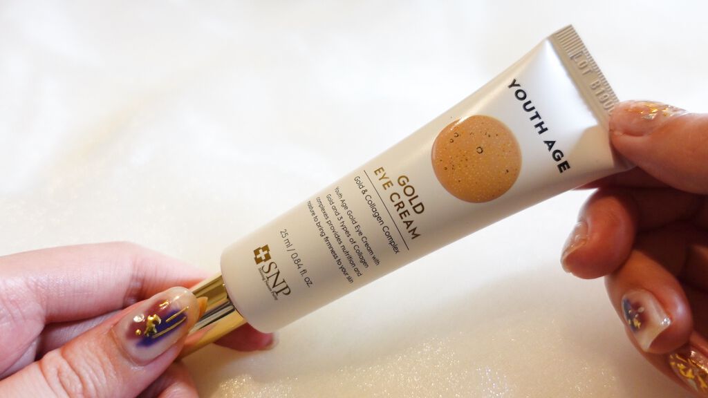 ユースエイジゴールドアイクリーム/SNP/アイケア・アイクリームを使ったクチコミ(2枚目)