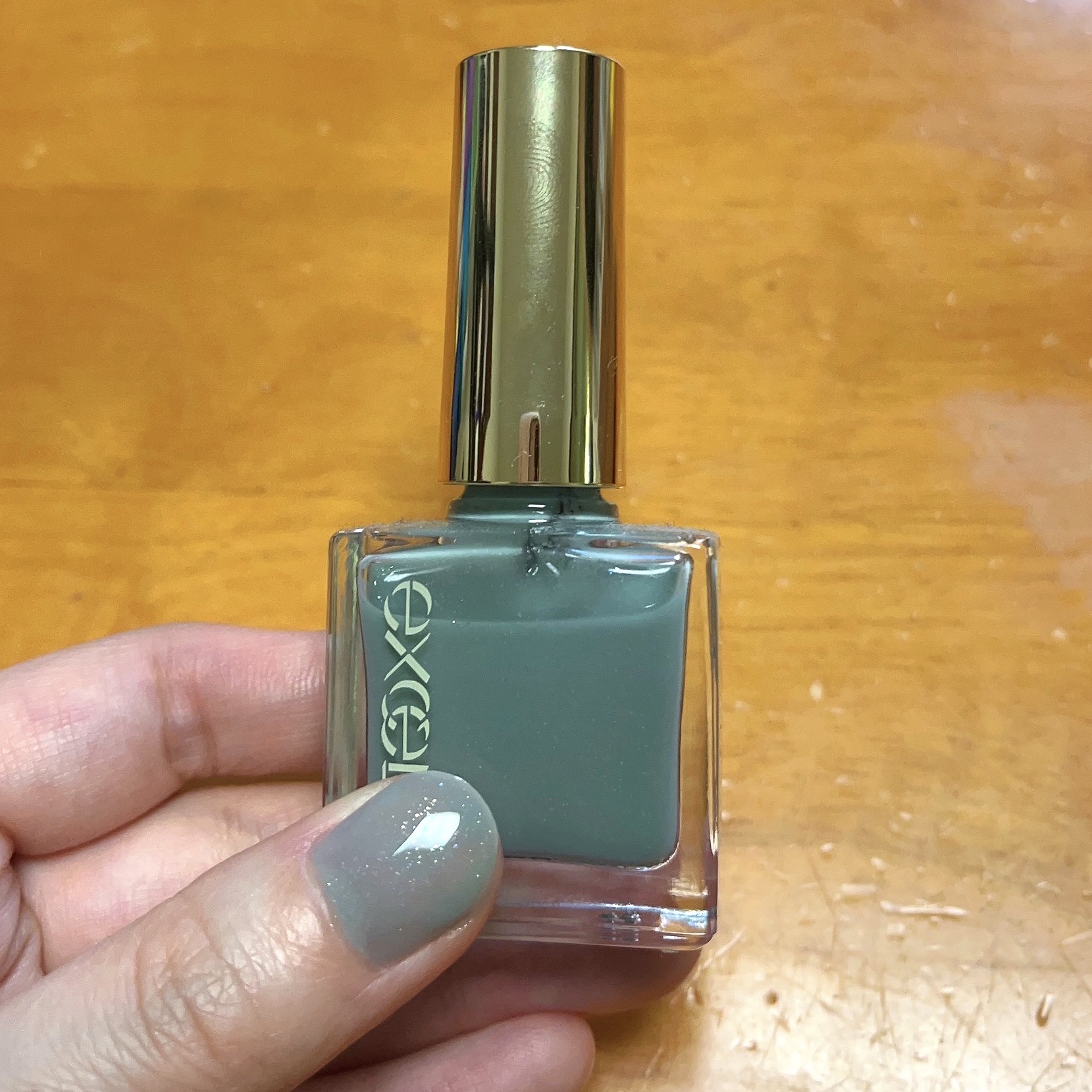 エクセル ネイルポリッシュ N NL43 心のやすらぎ(アイシーグリーン)/excel/マニキュアを使ったクチコミ（1枚目）