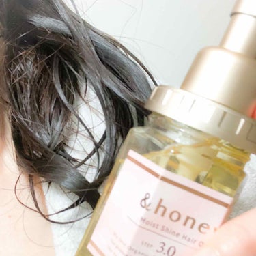 モイストシャイン ヘアオイル3.0/&honey/ヘアオイルを使ったクチコミ（4枚目）