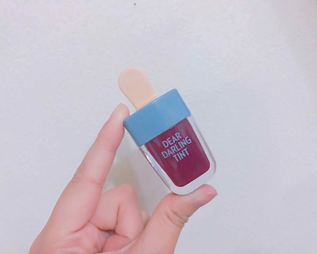 ディアダーリン ウォータージェルティント （アイスティント）/ETUDE/口紅を使ったクチコミ（2枚目）