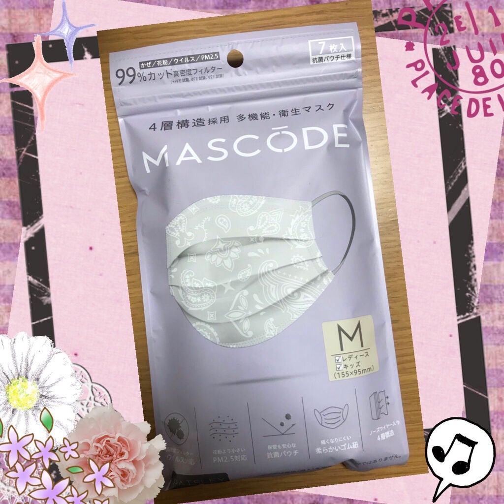 マスク マスコード/サンスマイル/マスクを使ったクチコミ(1枚目)