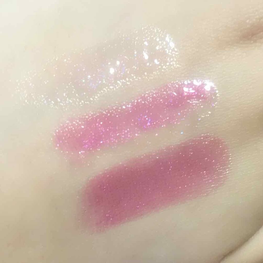 メスメリック グロスオン 03 スウィートキャンディ/CHICCA/リップグロスを使ったクチコミ（3枚目）