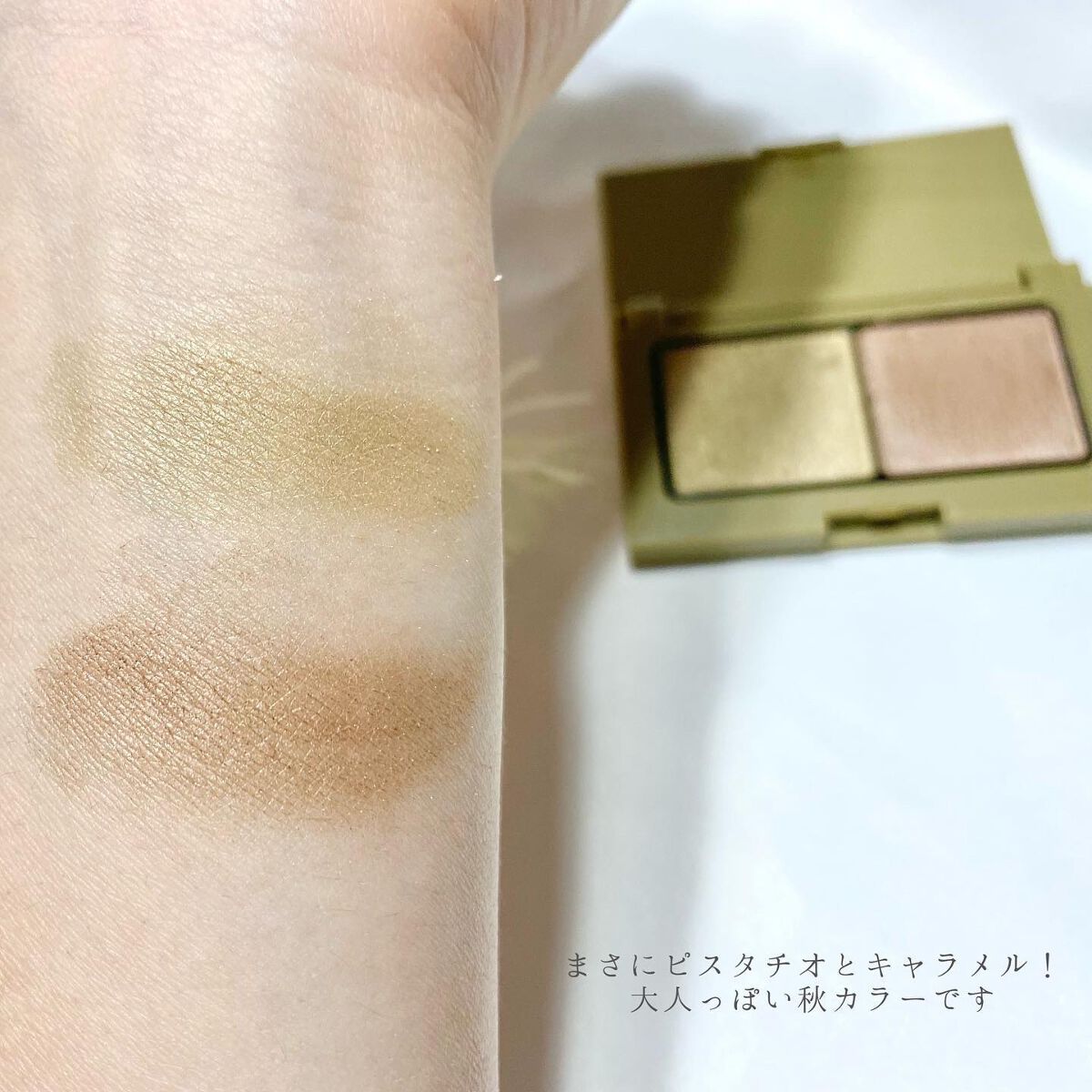 エテュセ アイエディション(カラーパレット) 10 ピスタチオキャメル/ettusais/アイシャドウパレットを使ったクチコミ（3枚目）