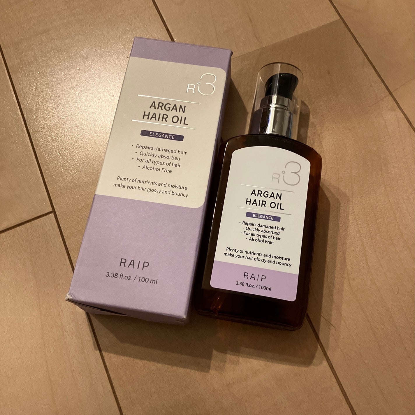 ライプ R3 アルガン ヘアオイル/RAIP/ヘアオイルを使ったクチコミ(1枚目)