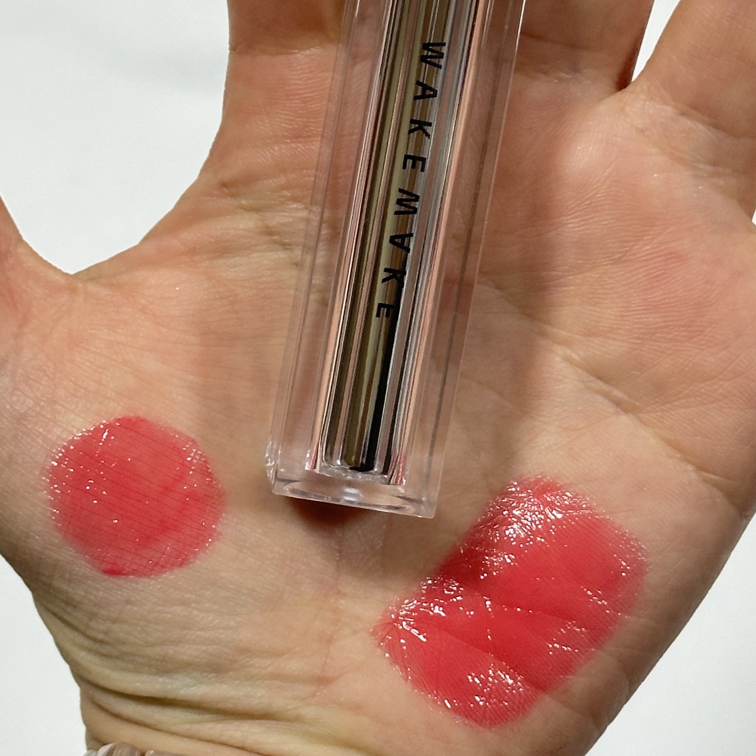 デュイジェルグロウティント 06 ピオニーフィズ/wakemake/リップティントを使ったクチコミ（2枚目）