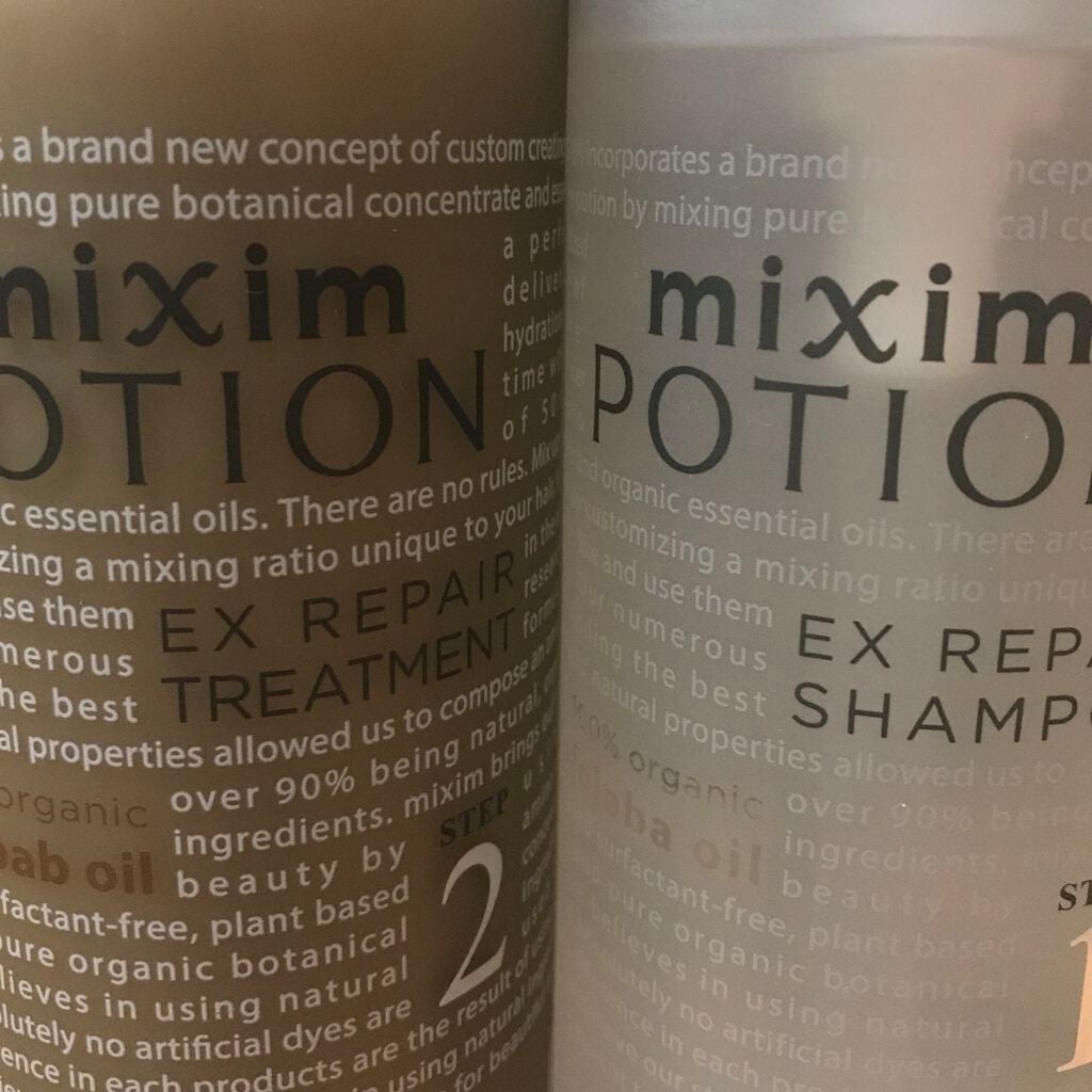 リペアシャンプー/ヘアトリートメント/mixim POTION/シャンプー・コンディショナーを使ったクチコミ(1枚目)