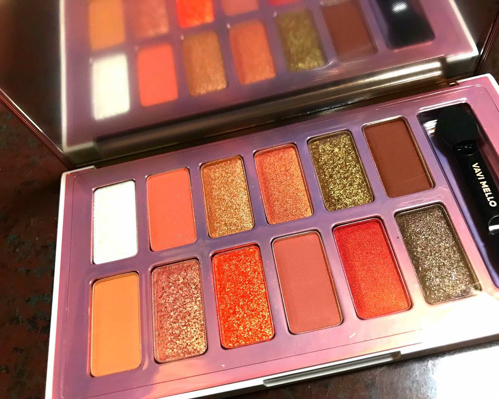 バレンタインボックス2 ピーチパレット/VAVI MELLO/アイシャドウパレットを使ったクチコミ(2枚目)