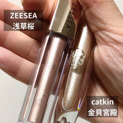 山海魂シリーズ 鮫人の涙のリキッドアイシャドウ/CATKIN/リキッドアイシャドウを使ったクチコミ(3枚目)