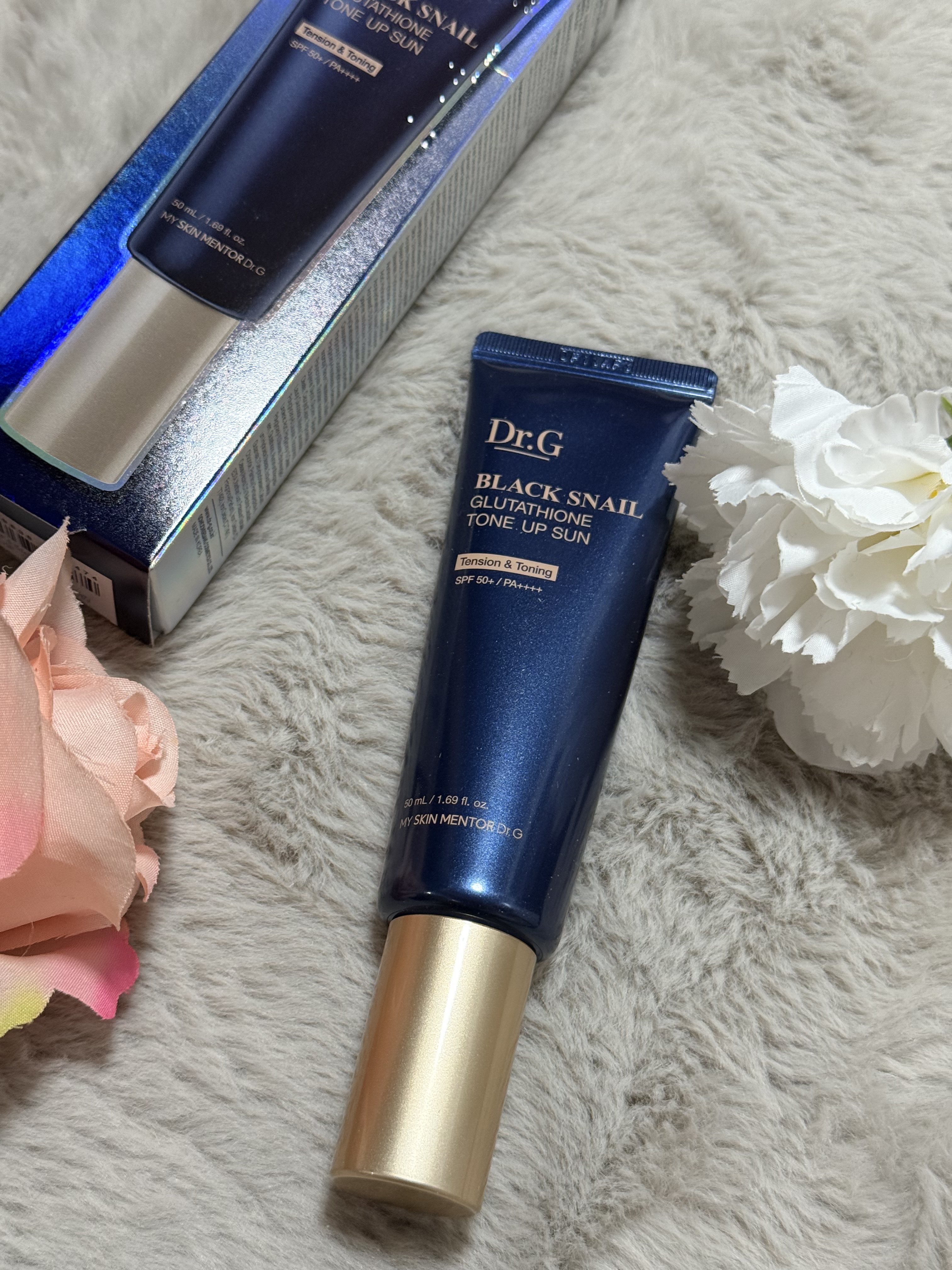 ブラックスネイルグルタチオントーンアップサン/Dr.G/日焼け止めクリームを使ったクチコミ（1枚目）