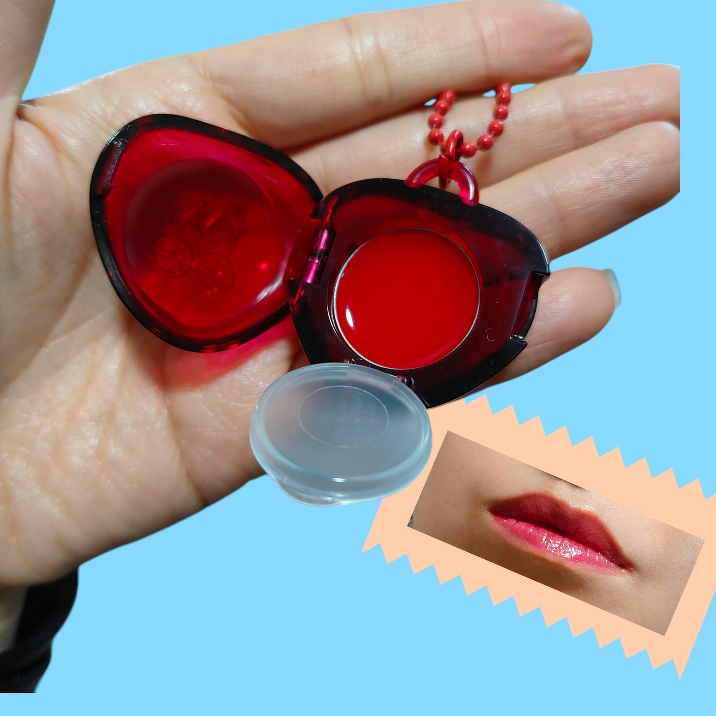 フィー リップアンドチーク グローイジェリーポット/fwee/リップグロスを使ったクチコミ(2枚目)