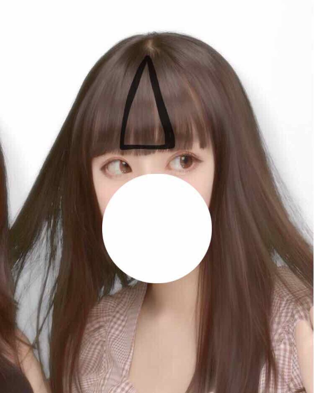 楓 on LIPS 「重め前髪からシースルー前髪にする方法わたしの前髪重め前髪↓シー..」(2枚目)