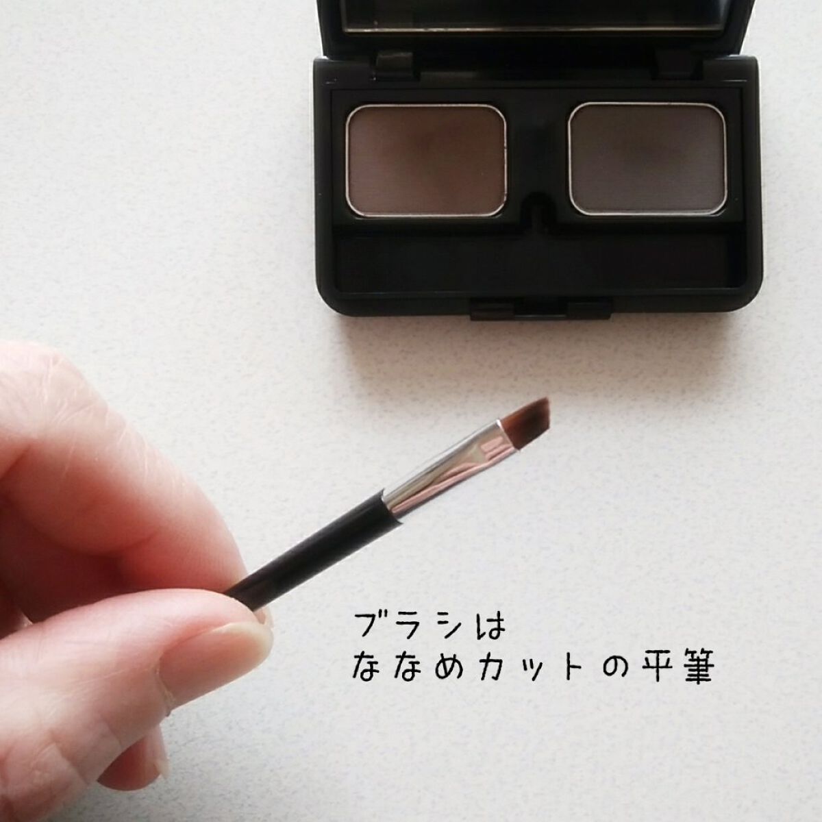 ビューステージ アイブロウパウダー ダーク/ビューステージ コスメティック/パウダーアイブロウを使ったクチコミ（3枚目）