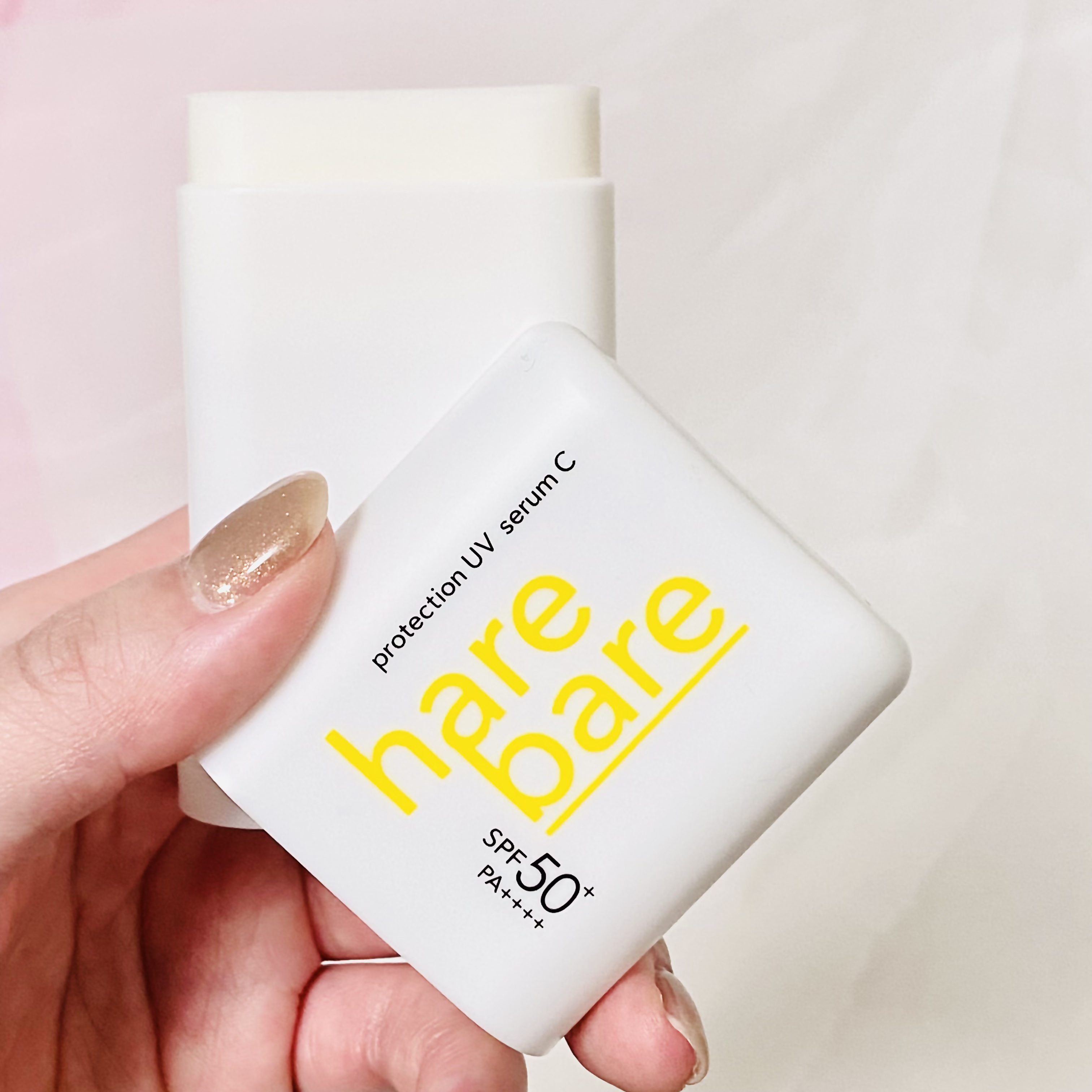 
☑︎ハレバレ プロテクションUV セラム C スティック
SPF50+ / PA++++

塗り直し用に手軽なスティックタイプの
日焼け止めが欲しくて買ってみた🫶

3種類のビタミンC誘導体配合に惹かれた🍋
①浸透型(※角質層まで)
