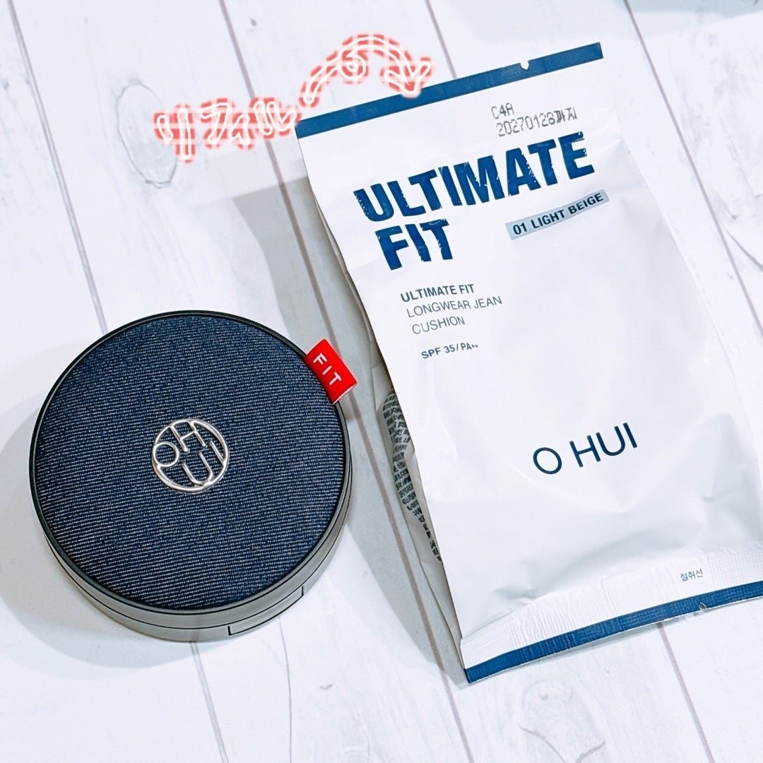 アルティメットフィット ロングウェアデニムクッション/OHUI/クッションファンデーションを使ったクチコミ(3枚目)