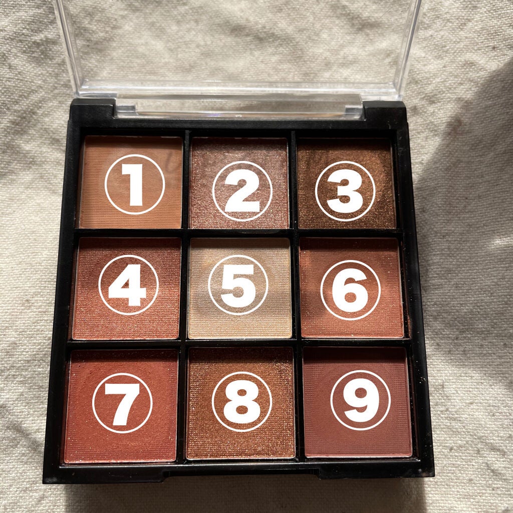 UR GLAM BLOOMING EYE COLOR PALETTE/U R GLAM/アイシャドウパレットを使ったクチコミ(2枚目)