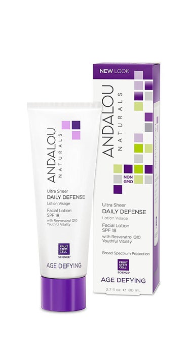 Andalou Naturals Ultra Sheer Daily Defense Facial Lotion with SPF18