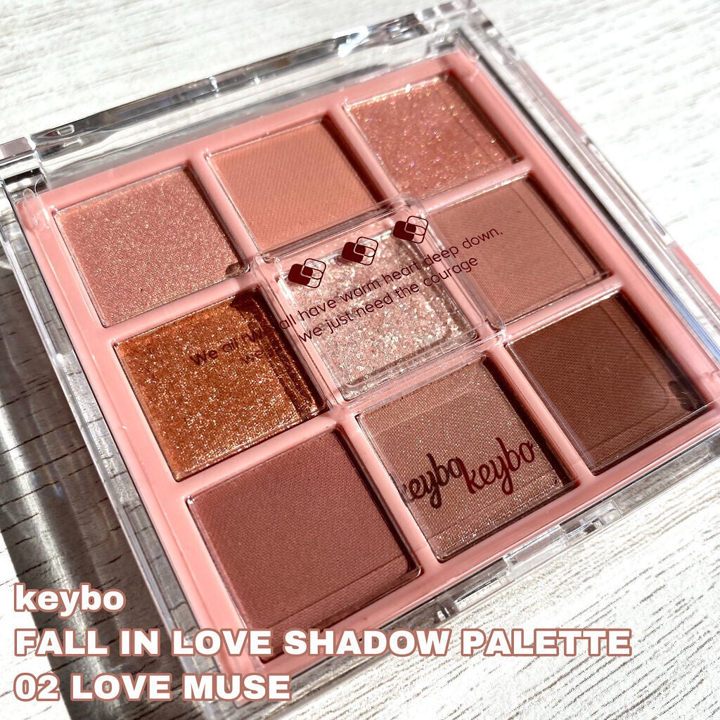KEYBO FALL IN LOVE SHADOW PALETTE/keybo/アイシャドウパレットを使ったクチコミ(2枚目)