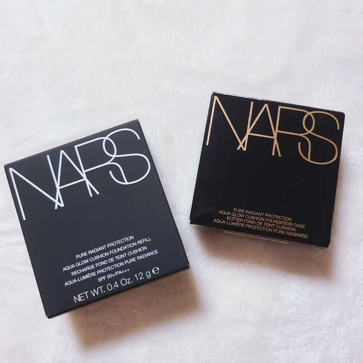 ピュアラディアントプロテクション アクアティックグロー クッションファンデーション SPF50+／PA+++ 00507/NARS/クッションファンデーションを使ったクチコミ（2枚目）