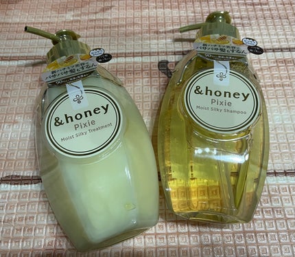 アンドハニー ピクシー モイストシルキー シャンプー1.0/ヘアトリートメント2.0/&honey/市販シャンプーを使ったクチコミ(1枚目)