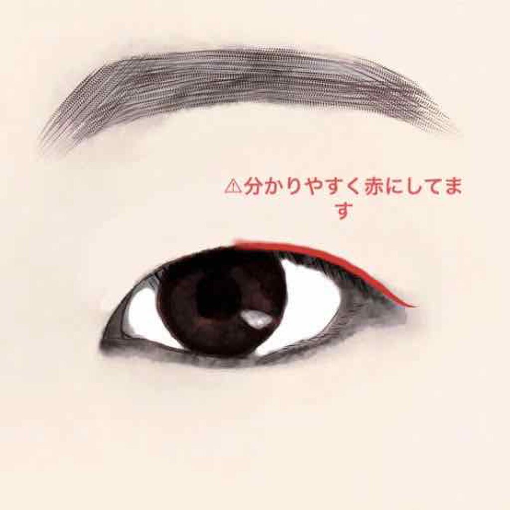 かのん on LIPS 「1.①をアイホール全体にのせる2.④アイホール3分の1(目じり..」(4枚目)